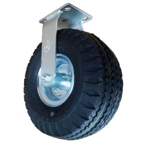 10 Inch Fixed Foam Filled Castor Complete W-10 RCXF