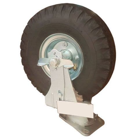 10 Inch Foam Swivel Castor with Brake Complete W-10 SCBRXF