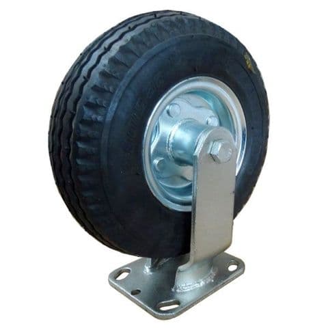 8 Inch Fixed Pneumatic Castor Complete W-08 RCX