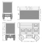 Backstage 4-Crate Set Box Mini Cart SB-04H MINI