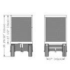 Backstage 6-Crate Set Box Mini Cart SB-06 MINI