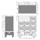 Backstage 7-Crate Set Box Set Mini Cart SB-07 MINI
