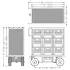 Backstage 9-Crate Set Box Mini Cart SB-09 MINI