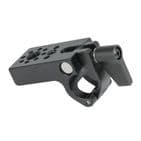 Flip Open 15mm Rod Clamp to SmallHD 1/4 & Arri 3/8 Pin-Loc