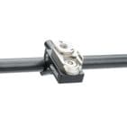 Flip Open 15mm Rod Clamp to SmallHD 1/4 & Arri 3/8 Pin-Loc