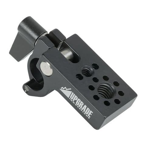 Flip Open 15mm Rod Clamp to SmallHD 1/4 & Arri 3/8 Pin-Loc