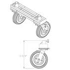 Mag 8-inch Wheel Conversion Kit (Narrow) MAG-EN