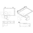 Mag Lunch Tray with Cup Holder MAG-Q