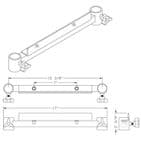 Mag U-Handle Cross Bar with Universal Receiver <br />MAG-HU CB