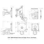 MMS09 VESA Monitor Mount to 5/8in Spigot - Ball-Loc - QR (Receiver Plate)