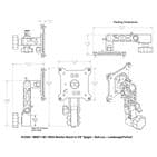 MMS11-MC VESA Monitor Mount to 5/8in Spigot - Twin-Ball-Loc - L/P