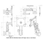 MMS11-MC VESA Monitor Mount to 5/8in Spigot - Twin-Ball-Loc - QR