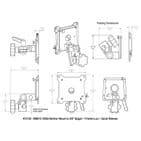 MMS12 VESA Monitor Mount to 5/8in Spigot - Friction-Loc - QR (Receiver Plate)
