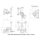 MMS12 VESA Monitor Mount to 5/8in Spigot - Friction-Loc - Standard