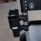 RoboCup Clamp-On Dual Cup Holder - Black