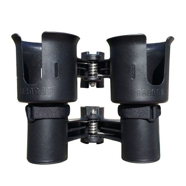 RoboCup Clamp-On Dual Cup Holder - Black