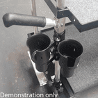 RoboCup Clamp-On Dual Cup Holder - Grey