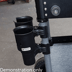 RoboCup Clamp-On Dual Cup Holder - Olive