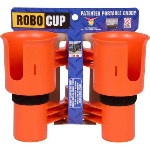 RoboCup Clamp-On Dual Cup Holder - Orange