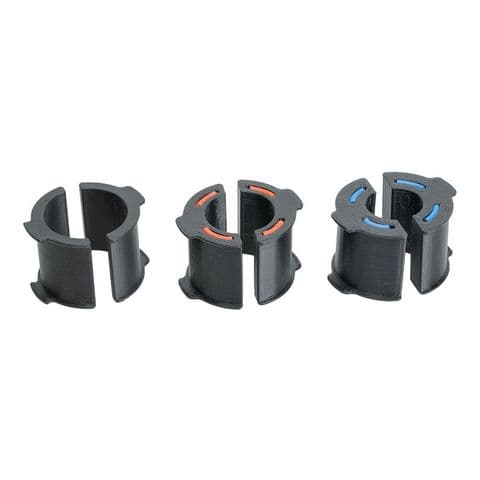 Whaley Rail Flip Open Clamp Inch Reducer Set (1.25", 1",  0.75")