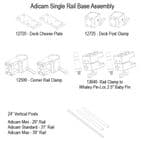 Whaley Rail Monitor Mounting Frame - Adicam Max - Single Rail
