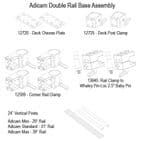 Whaley Rail Monitor Mounting Frame - Adicam Standard - Double Rail