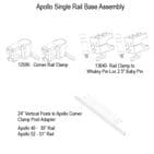 Whaley Rail Monitor Mounting Frame - Inovativ Apollo 40 - Single Rail