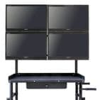 Whaley Rail Monitor Mounting Frame - Inovativ Echo 48 Studio - Double Rail
