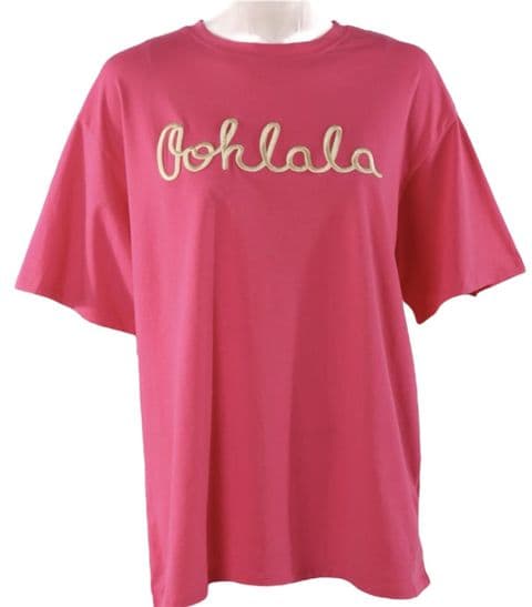 “Ooh La La” T-shirt Fushia Pink