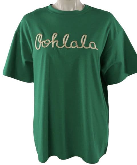 “Ooh La La” T-shirt Gucci Green