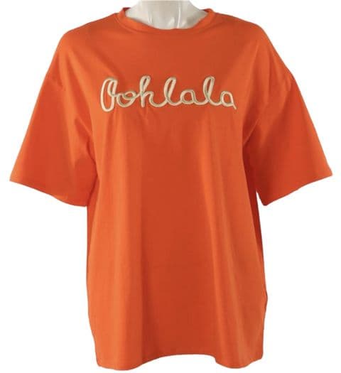 “Ooh La La” T-shirt Orange