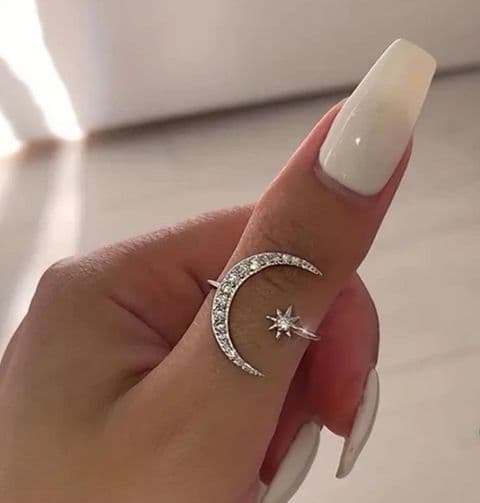 Adjustable Cresent Ring