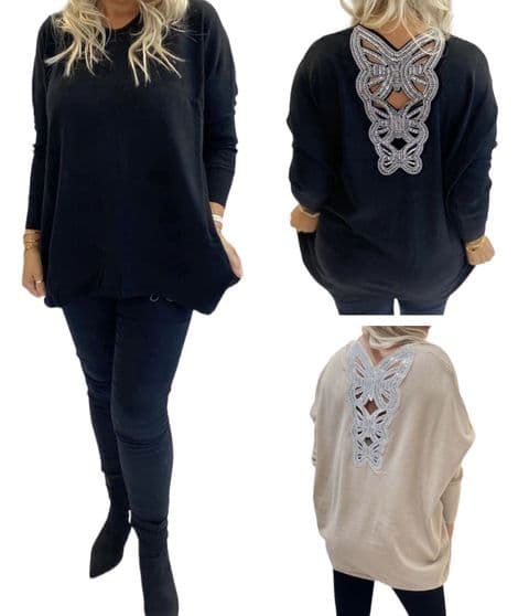 Annabella Diamanté Butterfly Jumpers