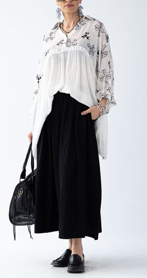 Brodie Embroidered Tunic Blouse