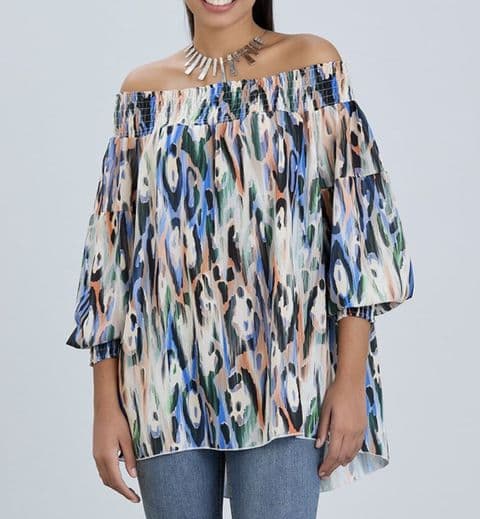 Cameo Muti Colour Bardot Top