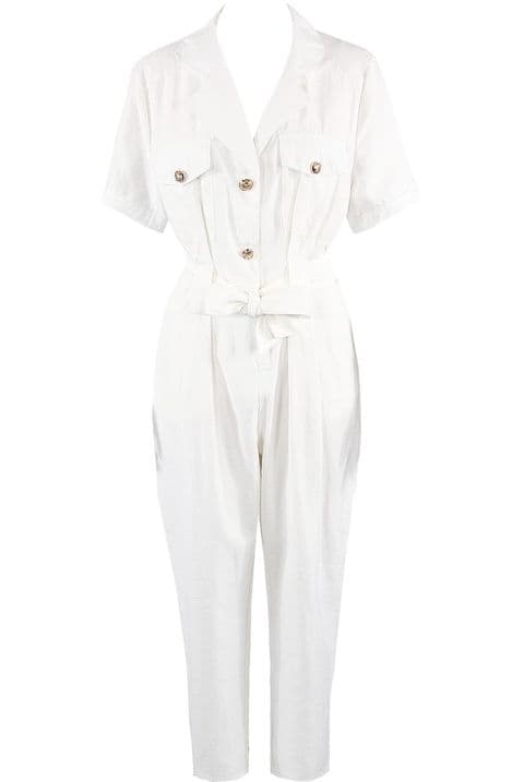 Celine White Boiler Suit