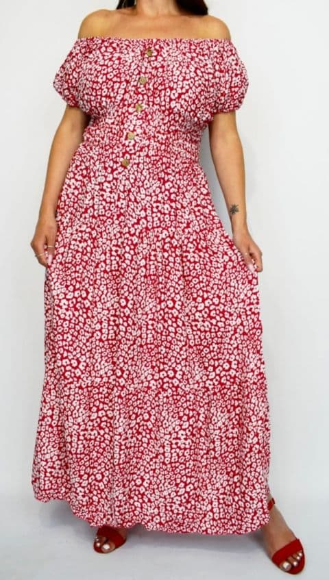 DAISY BARDOT MAGIC MAXI DRESS RED