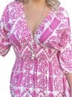 Esme Hot Pink Midi Dress