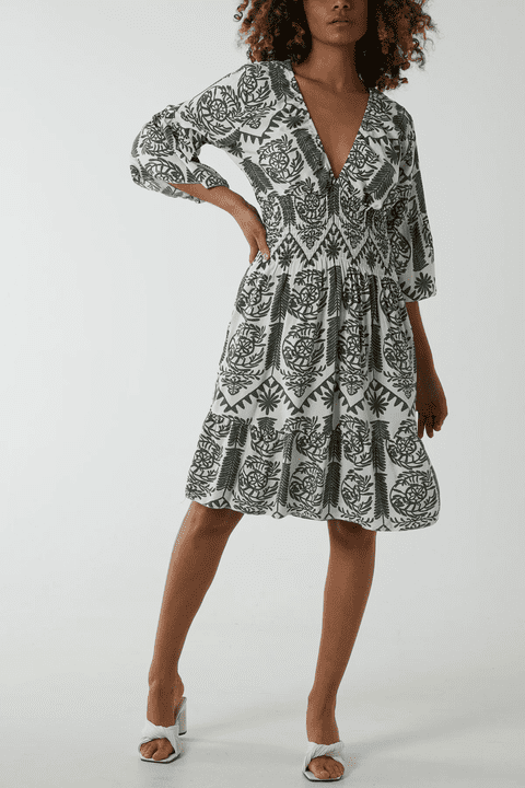 Esme Mini Dress Khaki