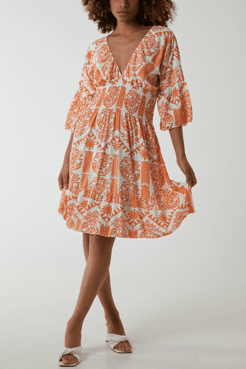 Esme Mini Dress Orange