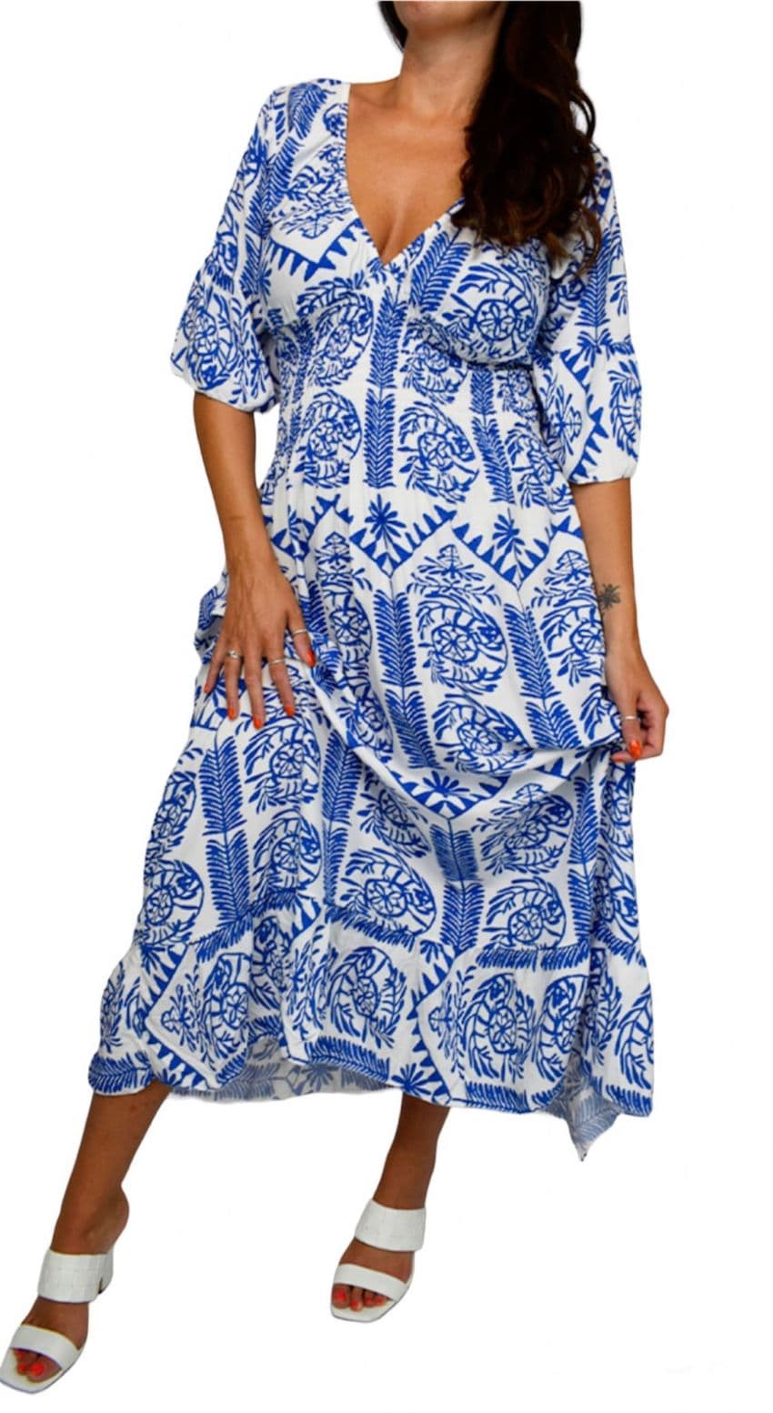 Esme Royal Blue Midi Dress