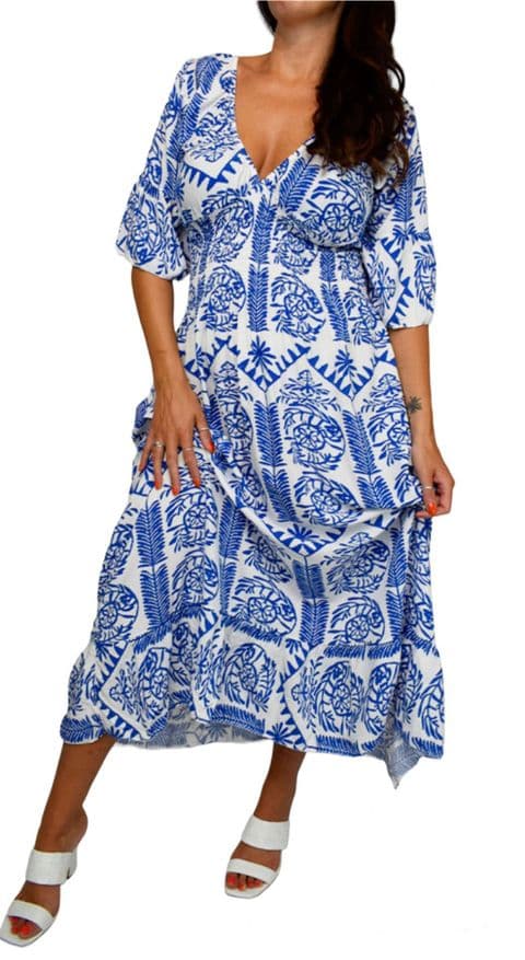 Esme Royal Blue Midi Dress