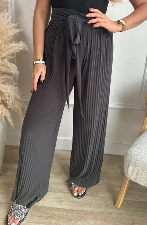 Femi Slinky Pleated Belted Trousers (Multiple Colours)