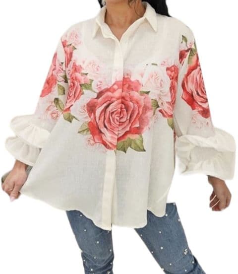 Fiorella Rose Frill Sleeve Shirt
