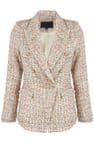 Light Pink Boucle Tweed Blazer