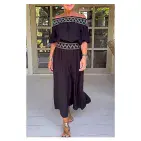 Macie Co Ord Bardot Top &  Plazzo Set Black