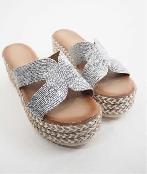 MILANO WEDGES SILVER