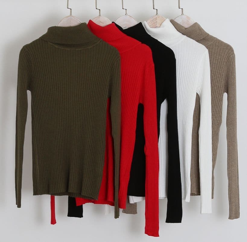 Nea Supersoft Ribbed Polo Knit Jumpers All Colours