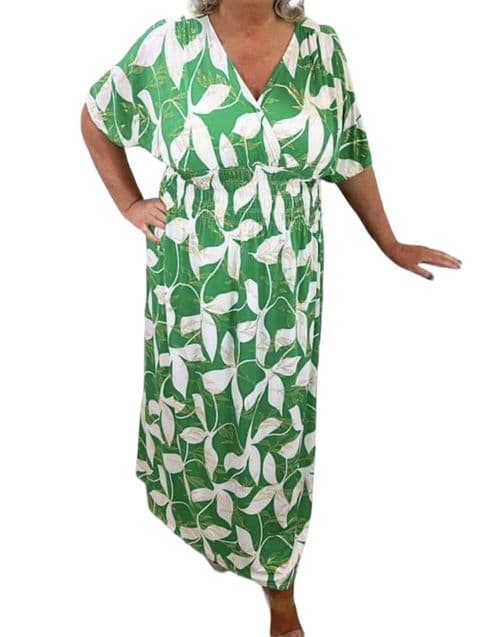 OPEHLIA SLINKY MAGIC MAXI DRESS GREEN
