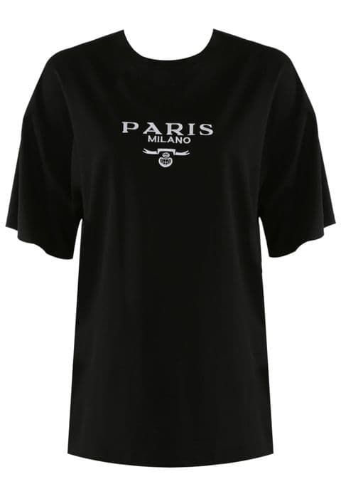 Paris Milano T-Shirt Black